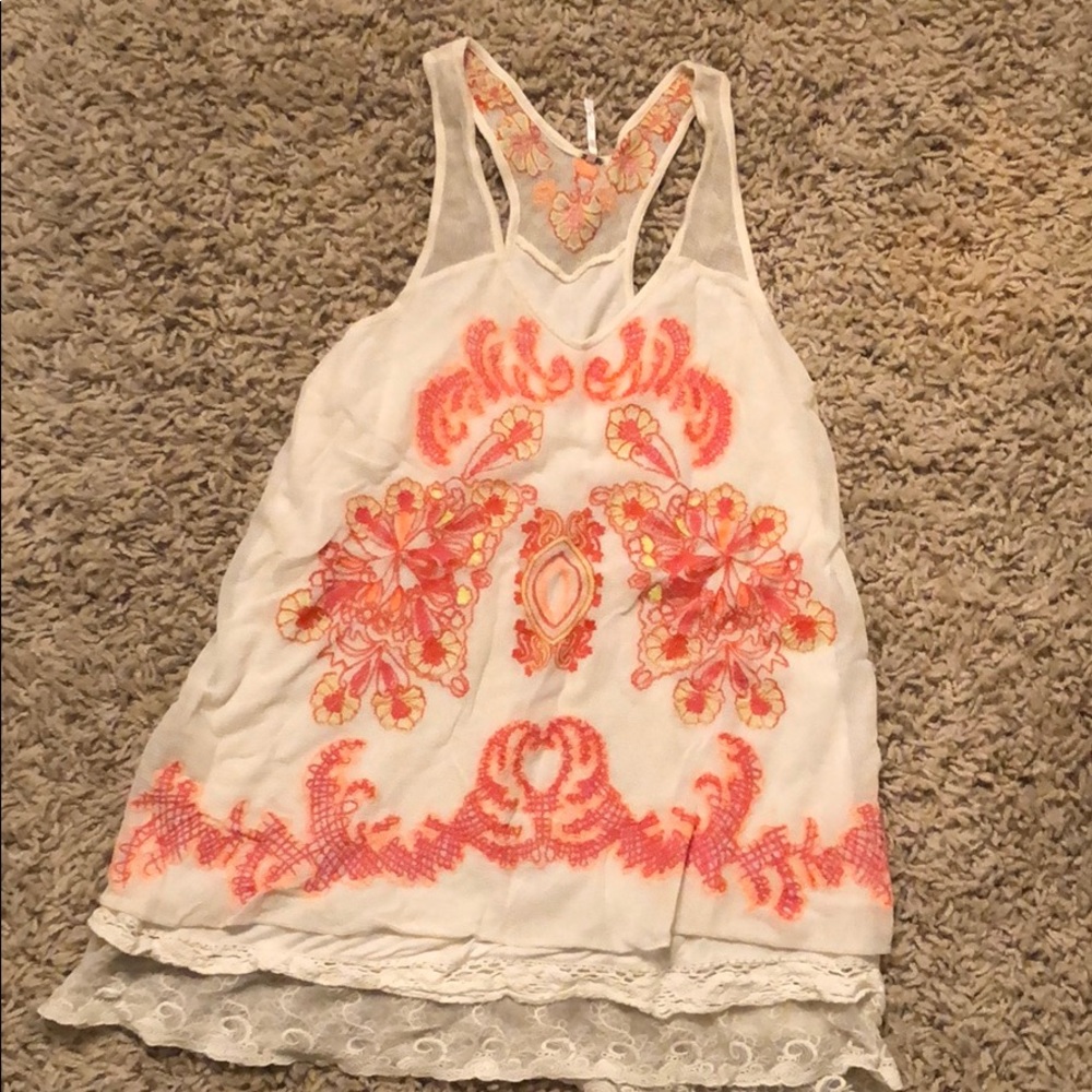 Sleeveless embroidered Free People dress